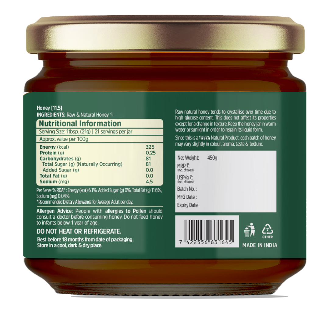back of Sundarbans honey
