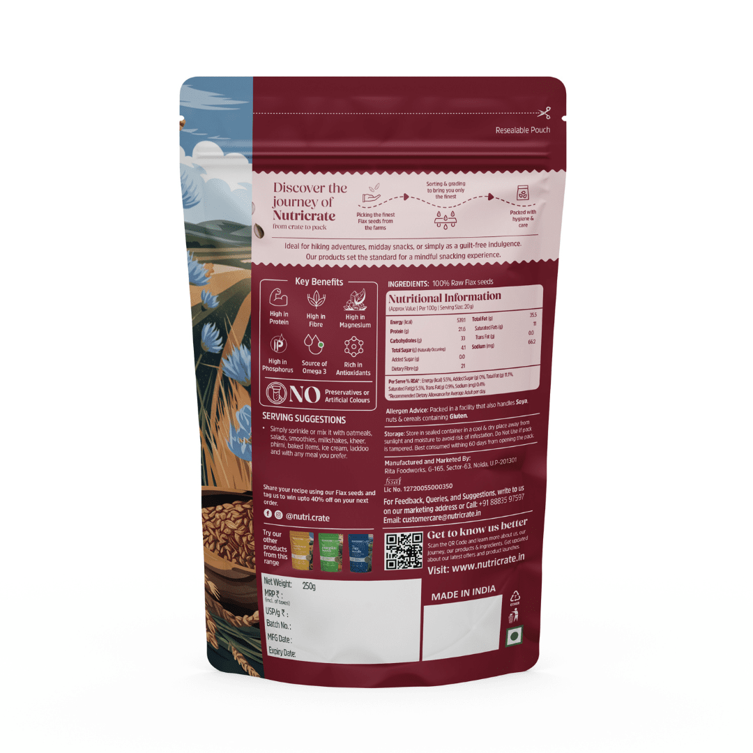 Nutricrate:Raw Flax Seeds