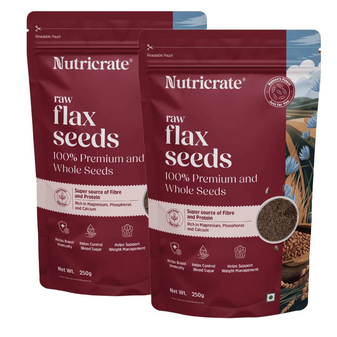 Nutricrate: Raw Flax Seeds,500 g