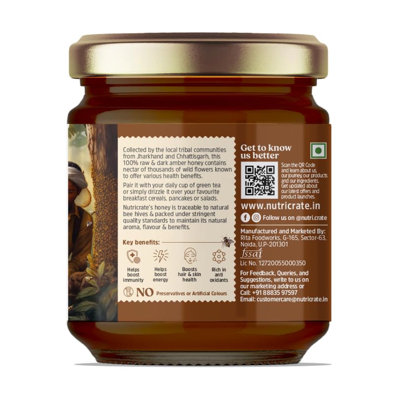 9-in-1 Seeds & Nuts Mix 250g with Wild Forest Honey 250g