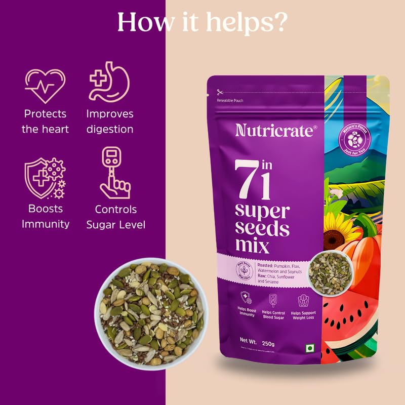 7‑in‑1 Seeds 250g with Tulsi Honey 450g