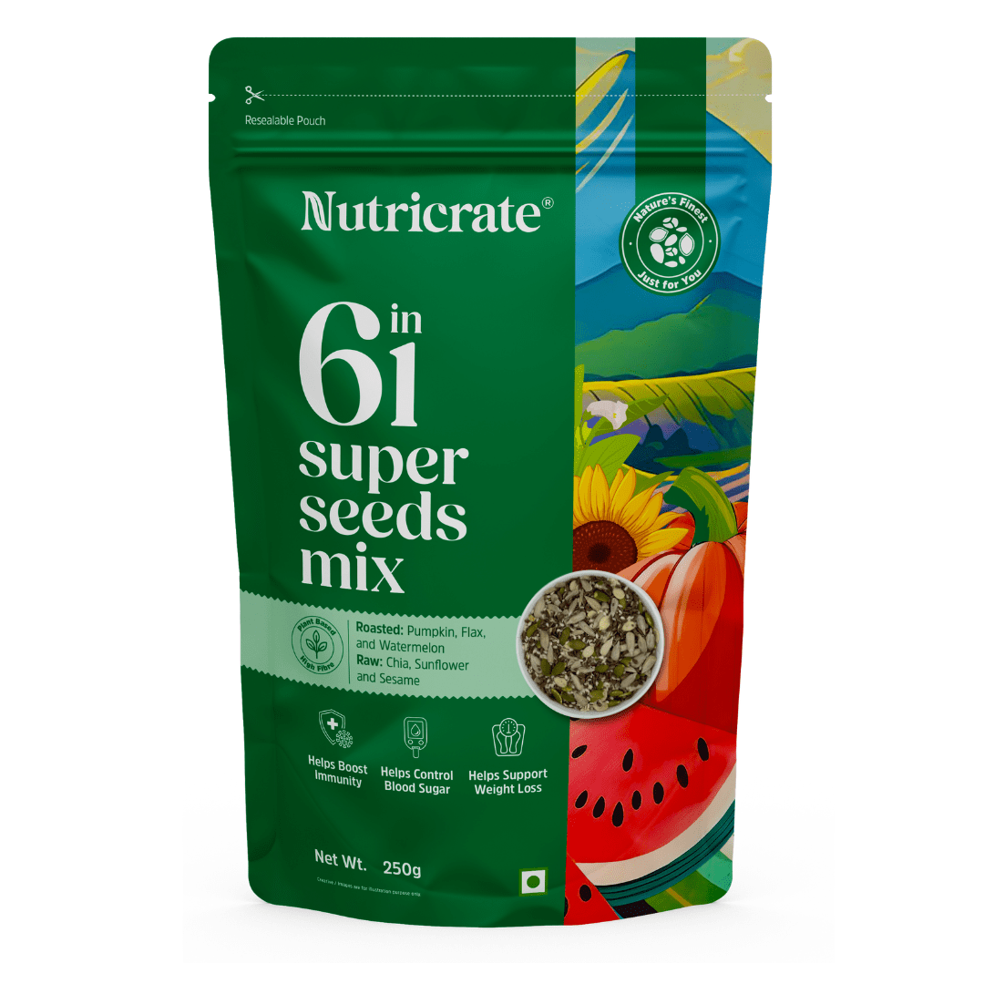 Nutricrate:6 in 1 Seed mix and 9 in 1 Seed and Nuts Mix | Combo Pack