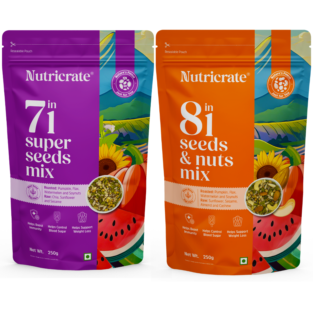 7 in 1 Seed mix and 8 in 1 Seed & Nuts mix