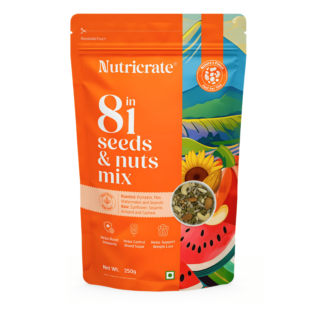 Nutricrate:8 in 1 and 9 in 1 Seed and nuts mix | Combo Pack