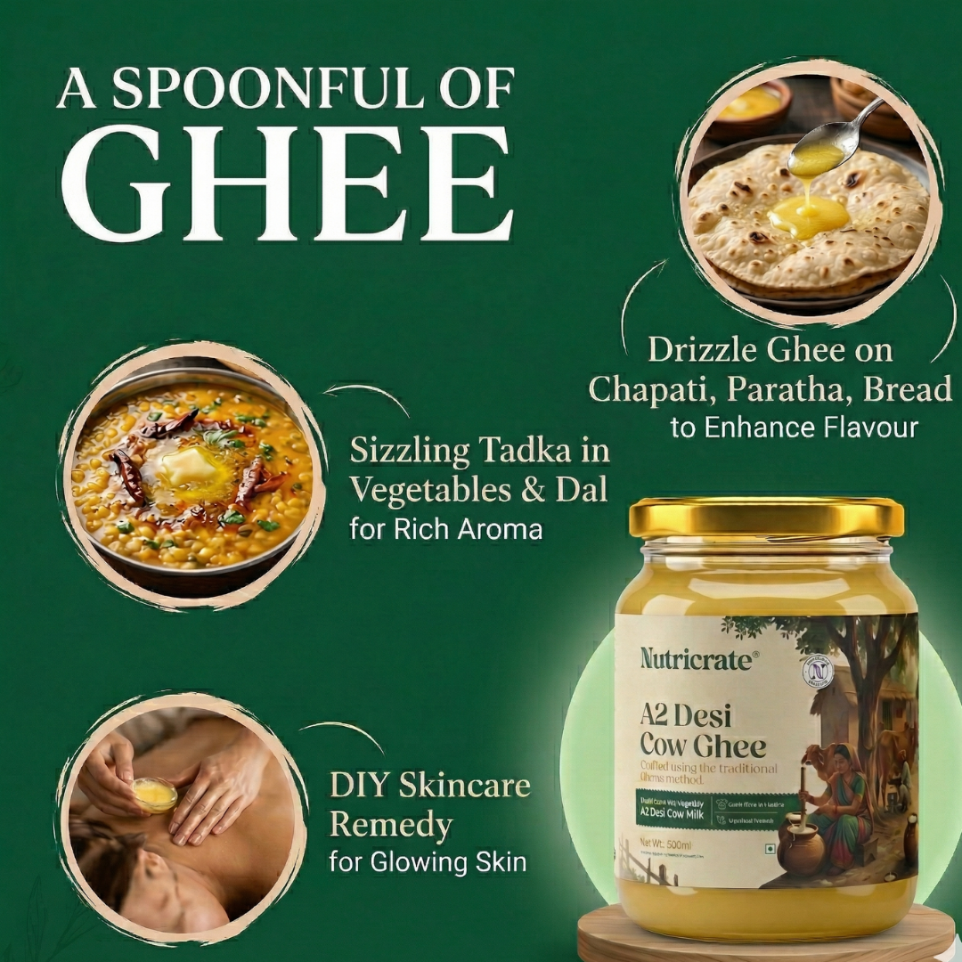 A2 Desi Cow Ghee - Made From Curd.