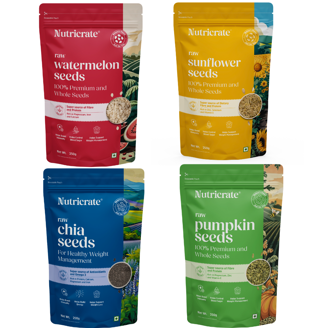 Healthy Seeds Quartet – Chia, Sunflower, Pumpkin & Watermelon