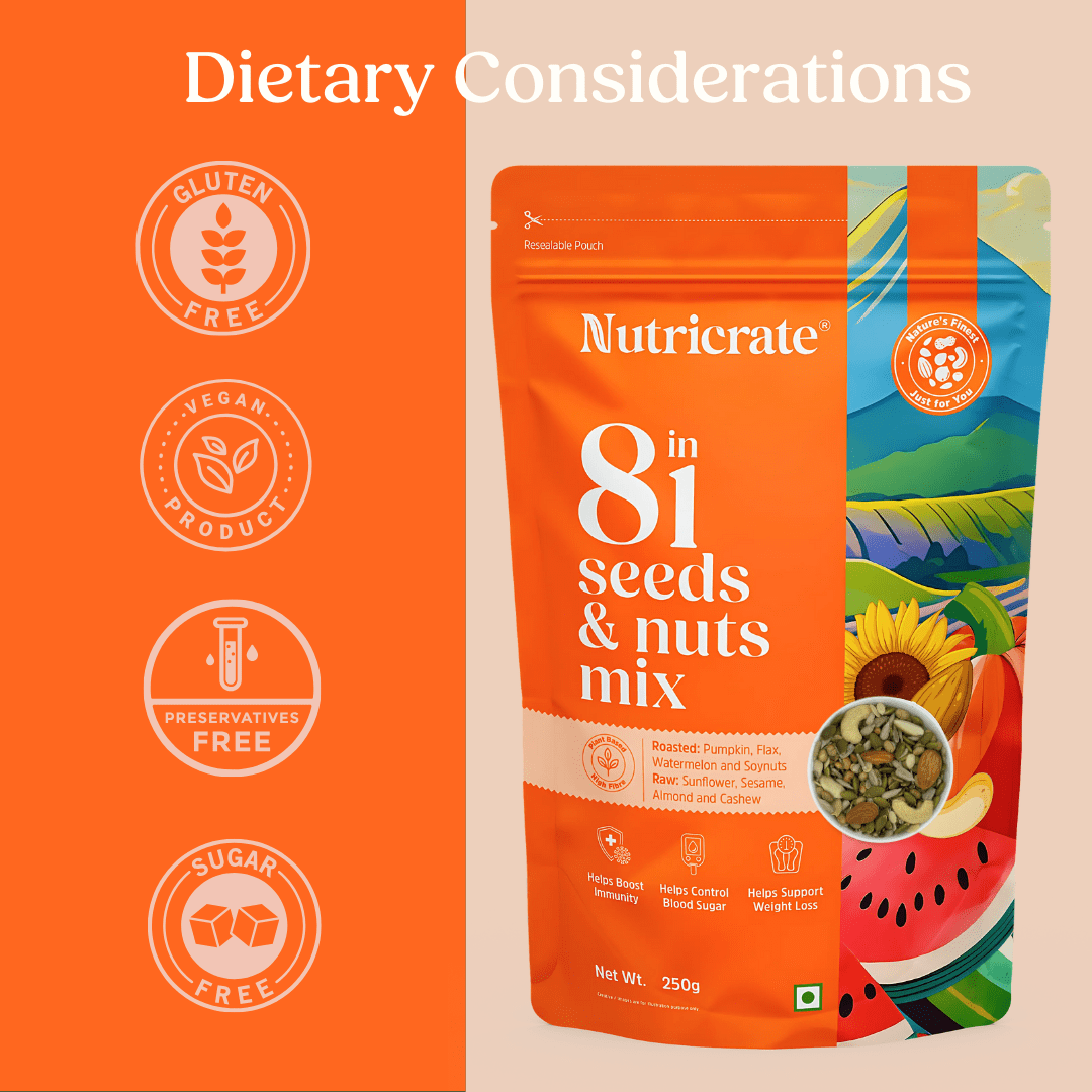 Nutricrate:8 in 1 and 9 in 1 Seed and nuts mix | Combo Pack