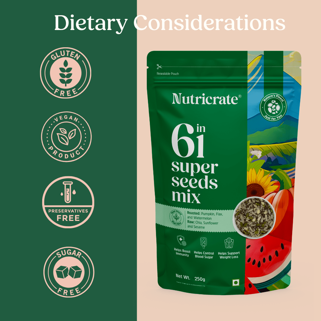 Nutricrate:6 in 1 Seed mix and 9 in 1 Seed and Nuts Mix | Combo Pack