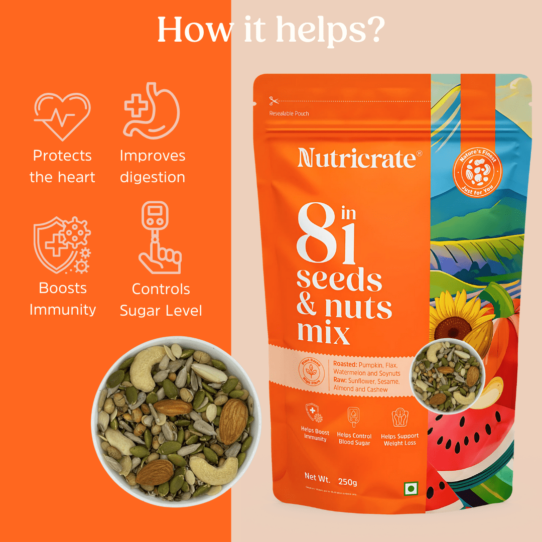 Nutricrate:8 in 1 and 9 in 1 Seed and nuts mix | Combo Pack