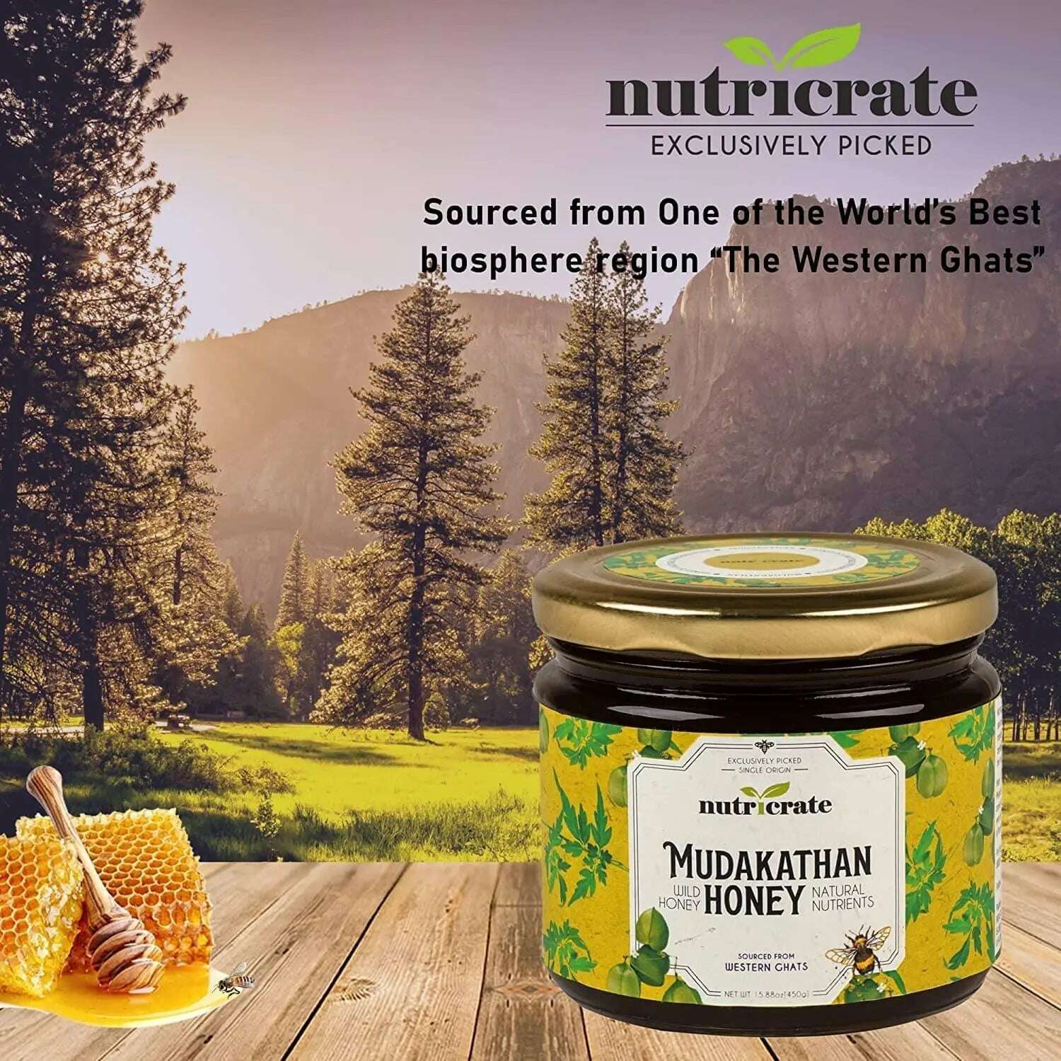 Nutricrate:Tulsi Honey & Mudakathan Honey | Super Saver pack - 900gm