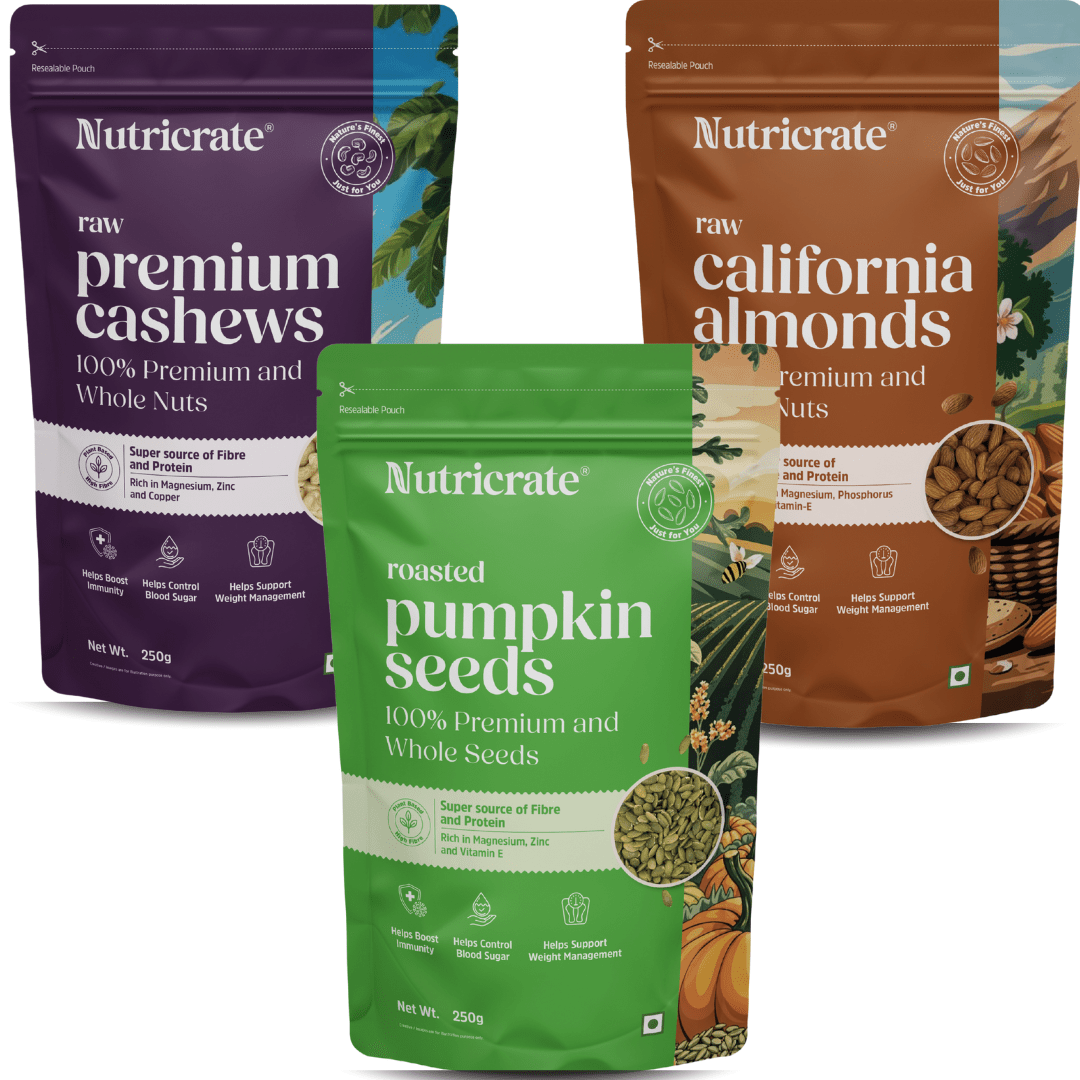 Nutricrate:Cashew, Almond & Pumpkin Pack | Combo Pack