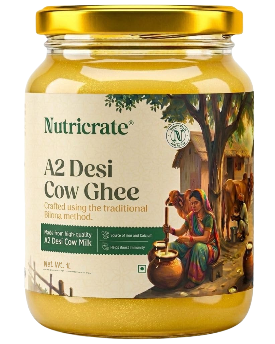 Nutricrate A2 Desi Cow Ghee