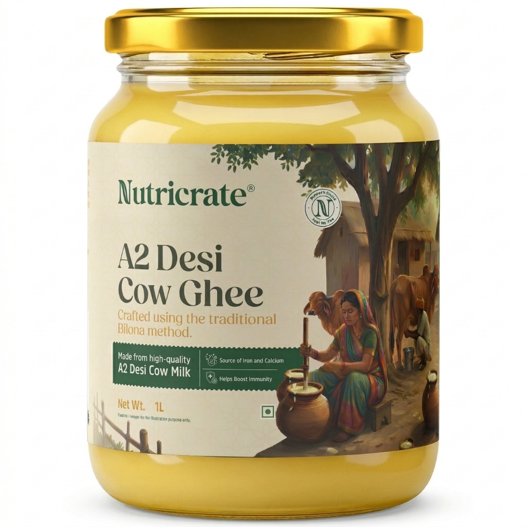 A2 Desi Cow Ghee - Made From Curd.