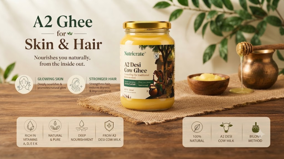 a2 ghee for skin and hair