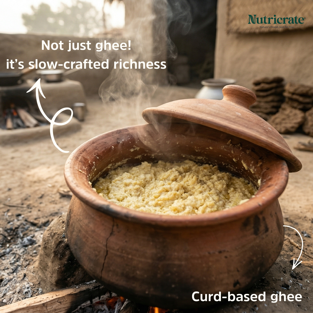A2 Desi Cow Ghee - Made From Curd.