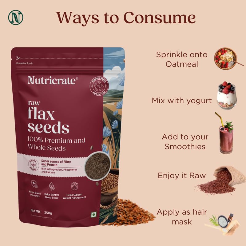 Raw Flax 250g & Raw Sesame Seeds 250g with Wild Forest Honey 450g