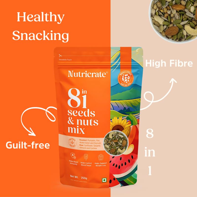 9-in-1 250g & 8-in-1 250g Seed Mix with Sundarban Honey 450g