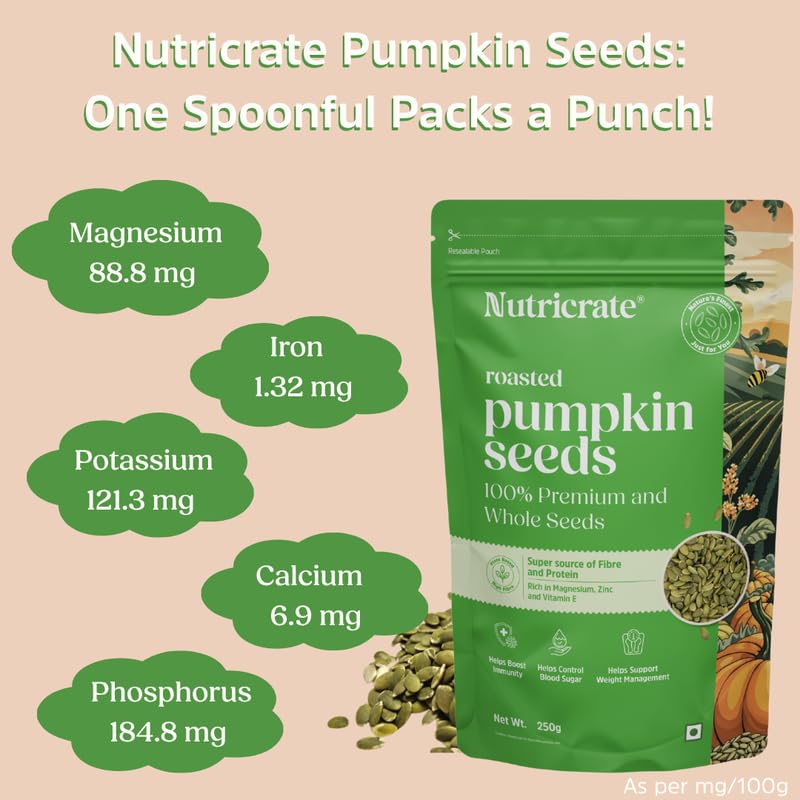 9-in-1 Seed Mix 250g with Roasted Pumpkin 250g Seeds & Tulsi Honey 450g