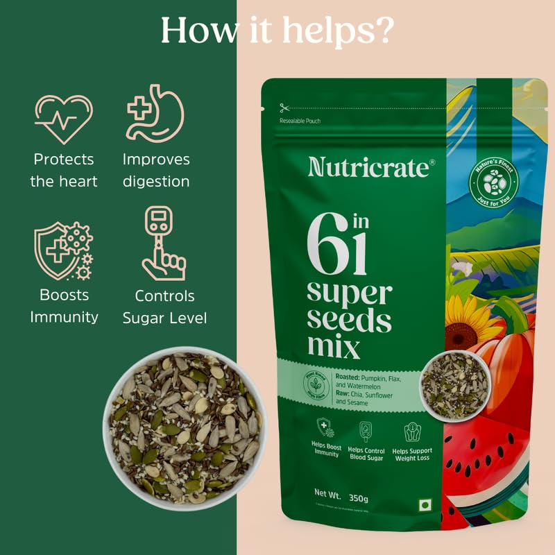 6-in-1 Seeds 350g with Tulsi Honey 450g