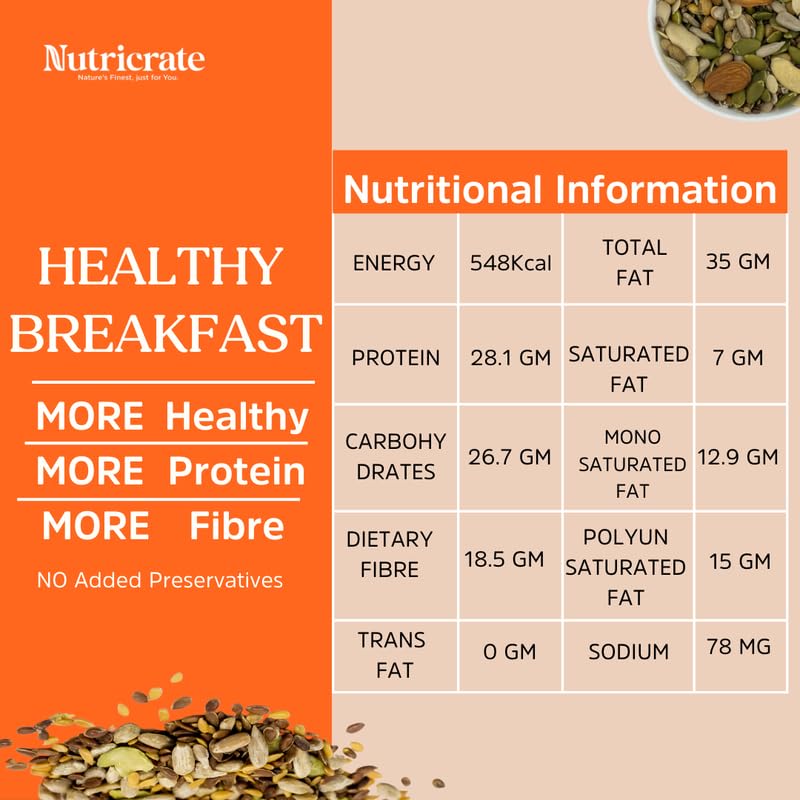 8-in-1 Seeds & Nuts Mix 250g with  Sundarban Honey 450g