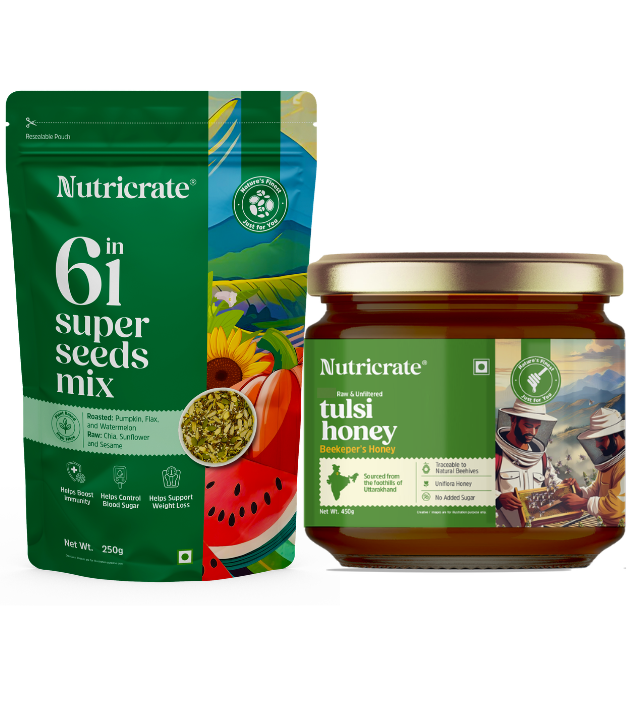 6-in-1 Seed Mix 250g with Tulsi Honey 450g