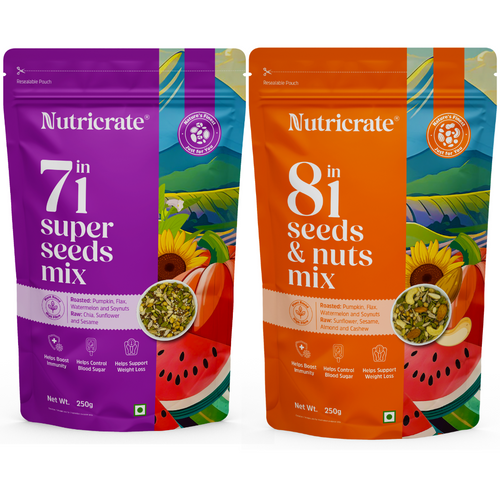 7 in 1 Seed mix and 8 in 1 Seed & Nuts mix