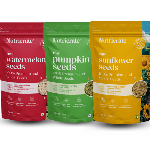 Raw Power Seed Trio – Sunflower, Watermelon & Pumpkin