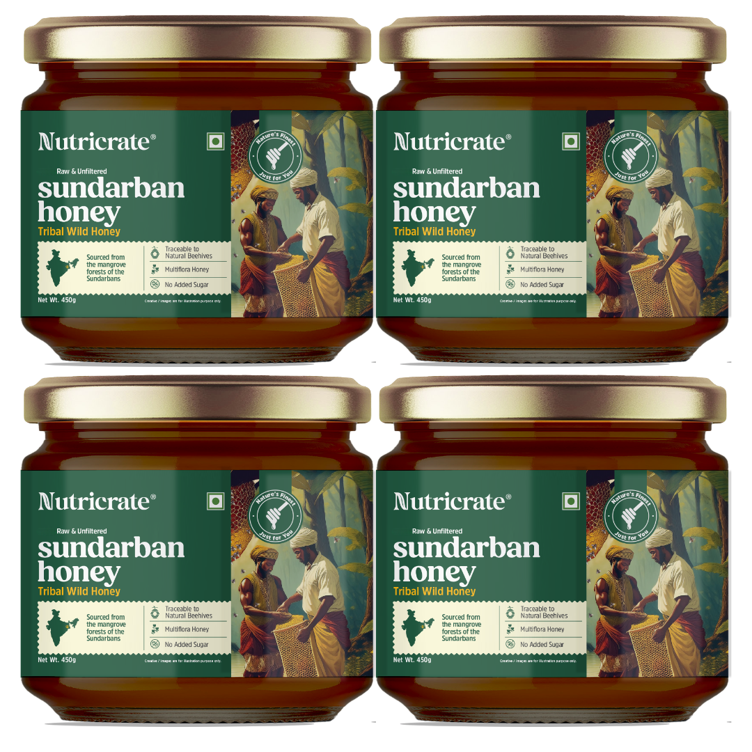 Four jars of Sundarban Honey