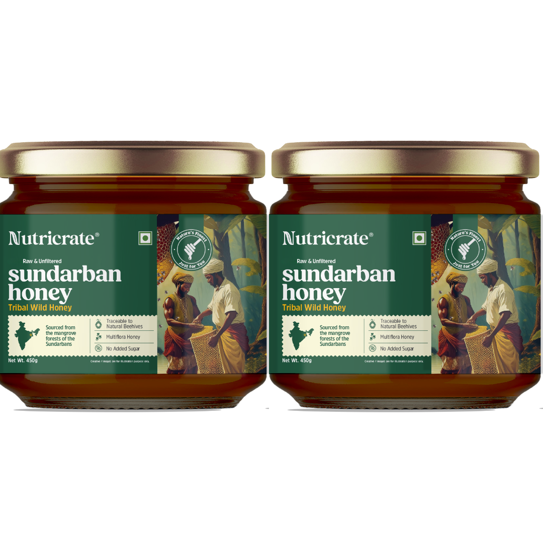 Two jars of Nutricrate Sundarban Honey